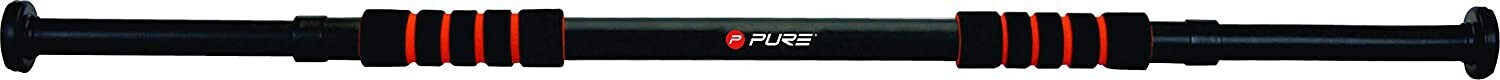 Pure2Improve Door Pull Up Bar black red