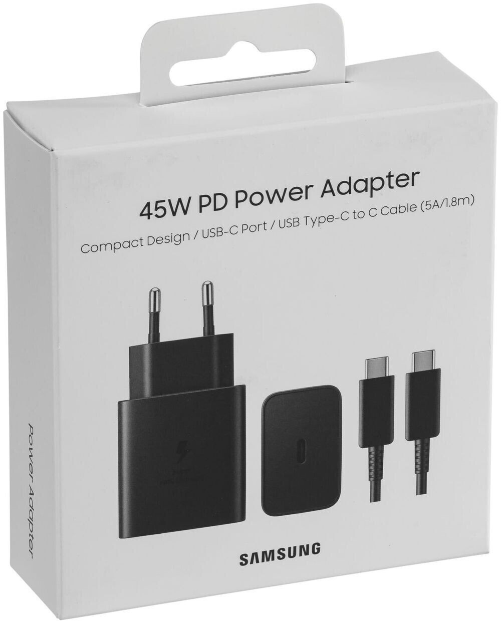 Cargador  Samsung EP-T4510XBEGEU, Cable USB-C, 1.5 m, 45W, Carga