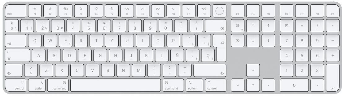 Apple Magic Keyboard with Touch ID and Numpad (ES) White