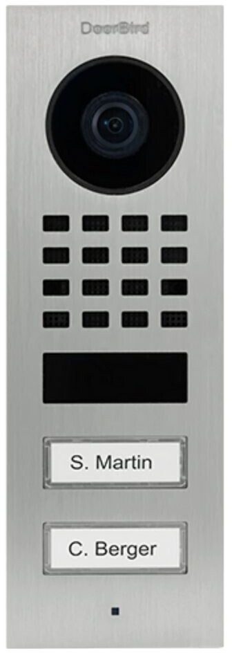 DoorBird D1102V Flush-Mounted Compact Edition 2 Call Buttons (423866805)
