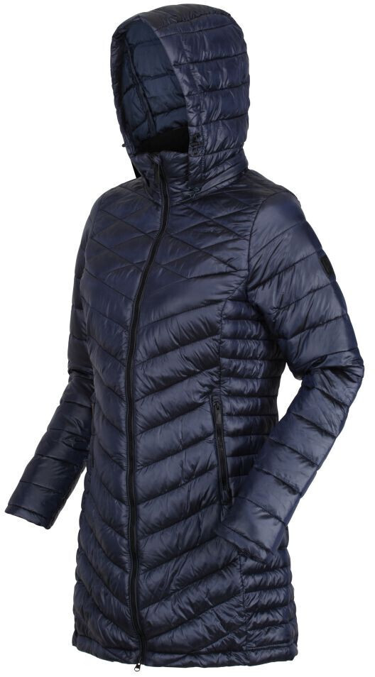 Women's andell ii lightweight insulated quilted hooded parka walking jacket blue hotsell opal