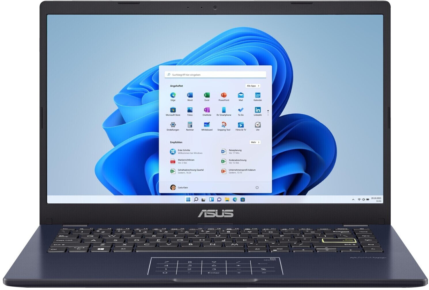 Asus Vivobook 14 (E410MA-EK368WS) Celeron N4020 4GB RAM 128GB Flash Win11H blau