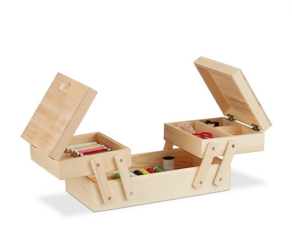 Relaxdays Sewing Box (10024085)