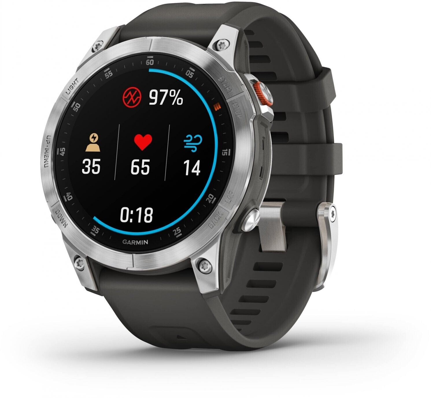 Garmin Epix™ Gen 2 acier silver bracelet gris