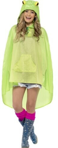 Smiffy's Unisex Frog Party Poncho Festival