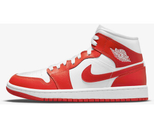 ira Alfombra Perjudicial Nike Air Jordan 1 Mid white/white/habanero red desde 332,21 € | Compara  precios en idealo