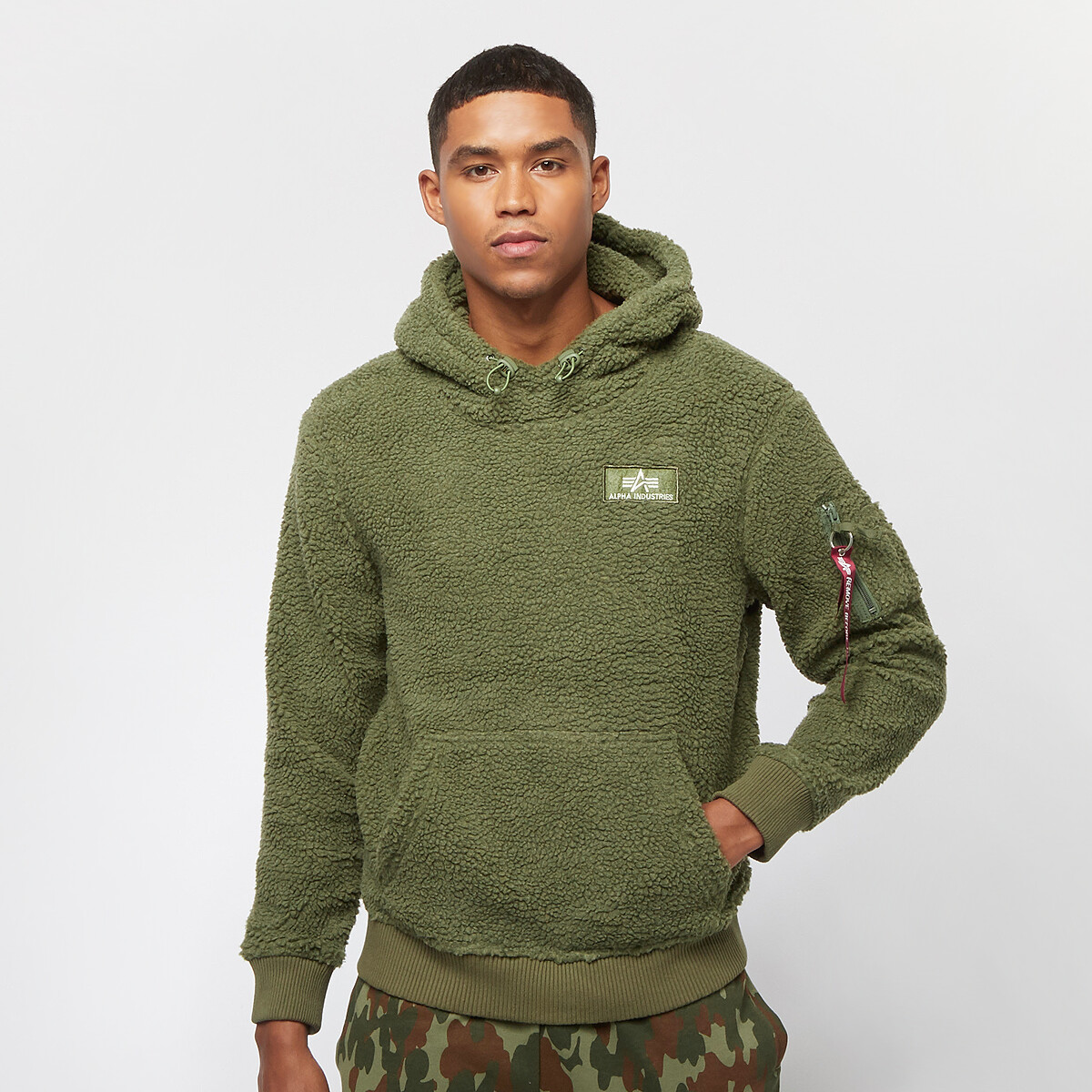 Alpha industries hoodie green top