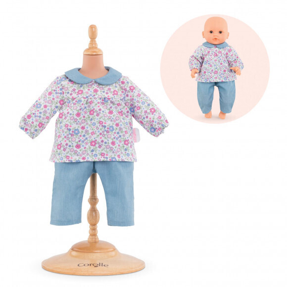 Corolle Blouse fleurie et pantalon pour poupon 30 cm