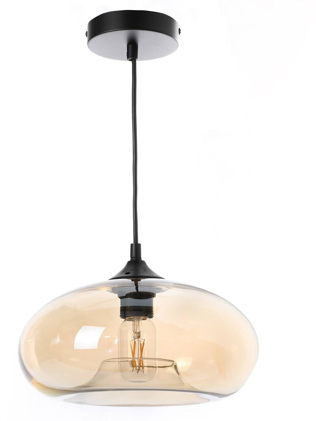 Lussiol lighting Suspension Bronks ambré