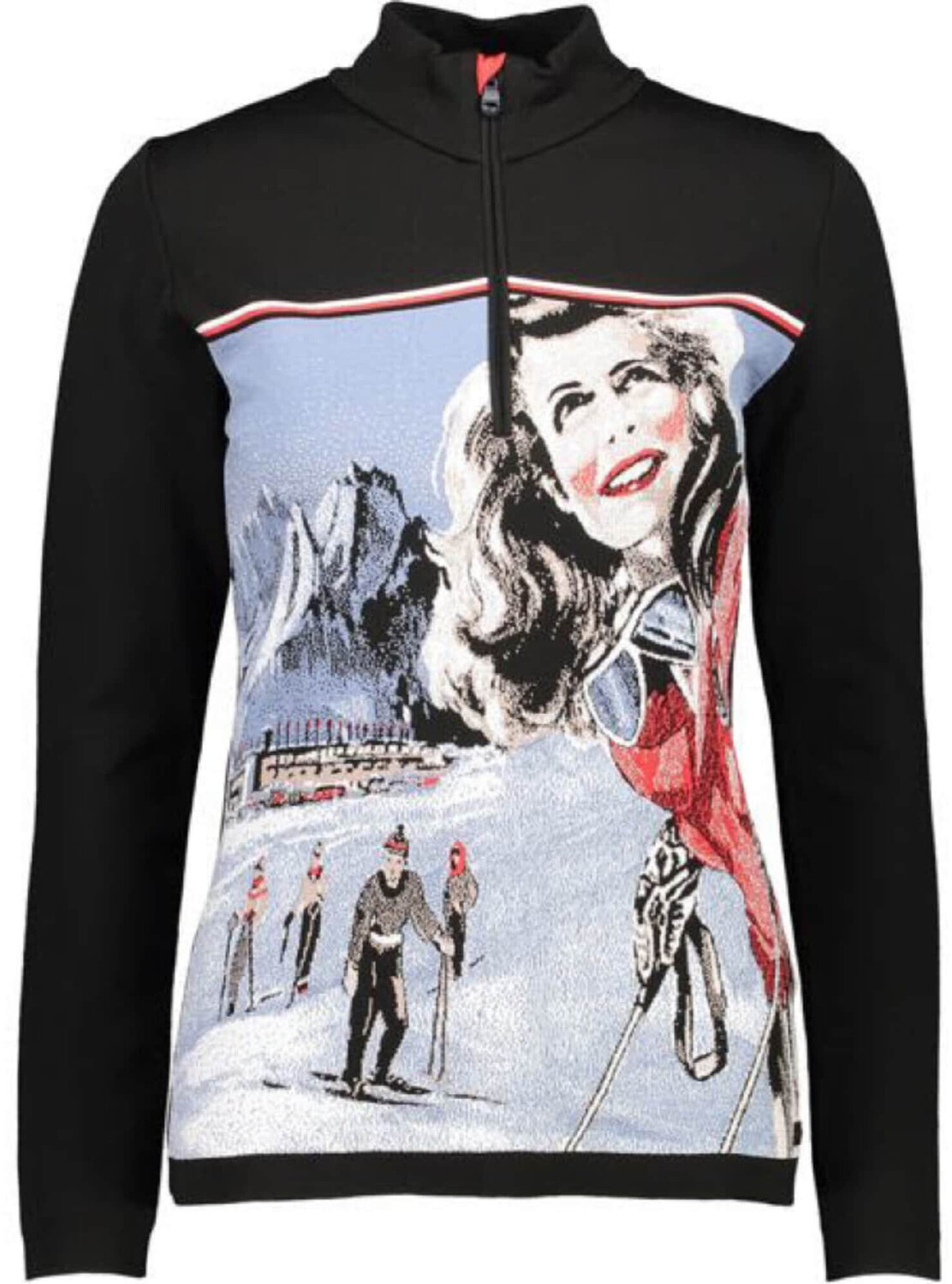 CMP Women's Sweat Knitted (7H96000) black rosso