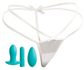 HookUp Panties Remote Bow-Tie G-String - white
