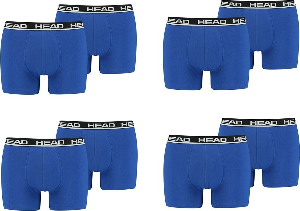 HEAD Herren Boxershorts 8er Pack – Farbe Phantom/Lime Punch, Größe L, Mit Elastischem Bund