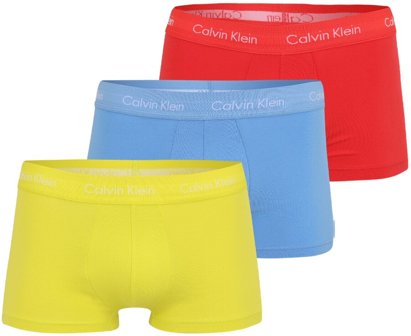 Calvin Klein 3-Pack Low Rise Trunks - Cotton Stretch citrina/blue burst/strawberry field (U2664G-WHY)