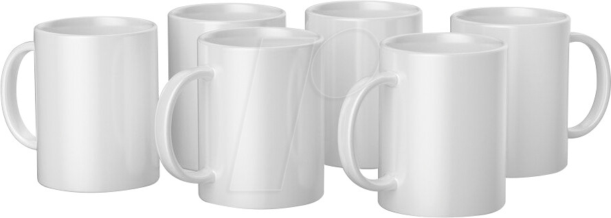 Cricut Ceramic mugs for Mug Press white 425ml 6 pieces