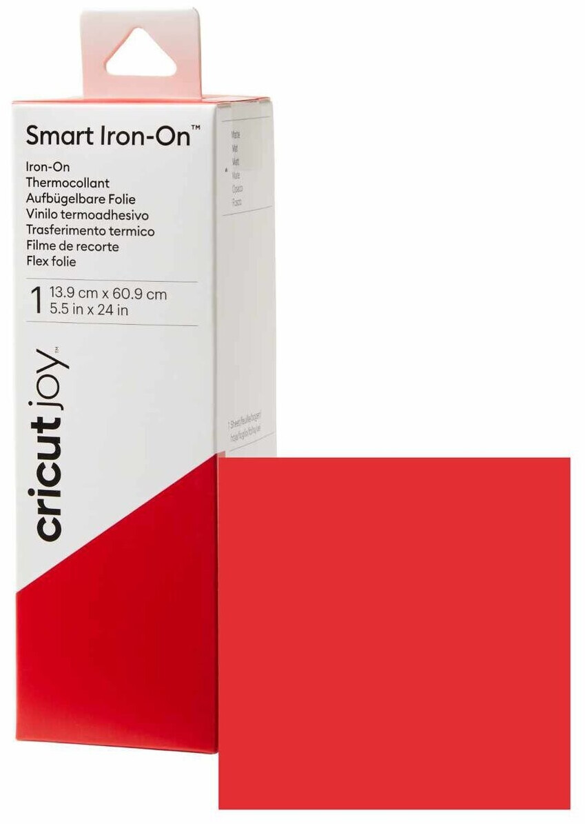 Cricut Joy Smart Iron On transfer film 13.9x60.9cm red