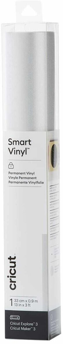 Cricut Smart Vinyl Permanent Shimmer 33x91cm silver