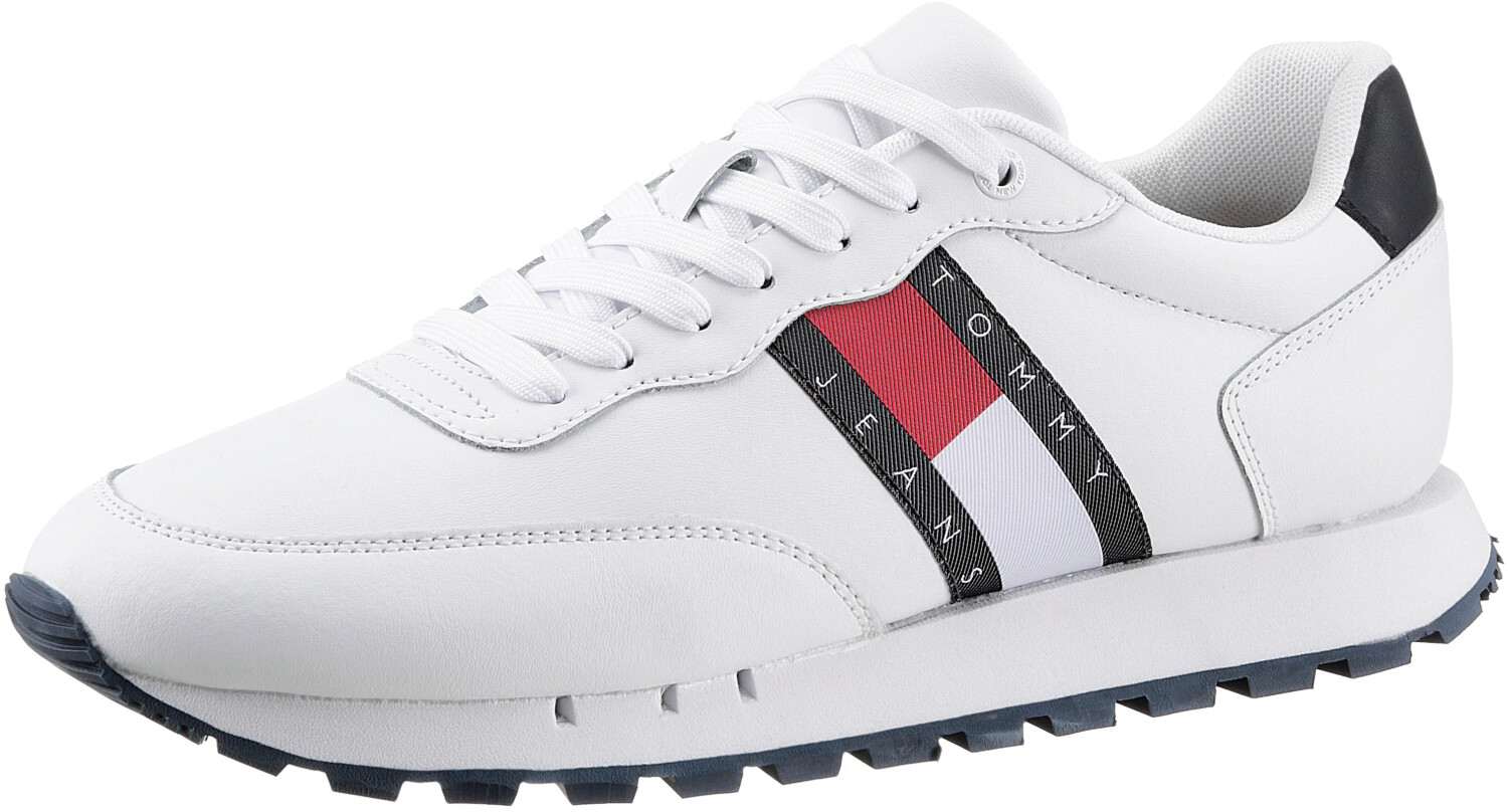 Tommy Hilfiger Leather Mix Webbing Logo Trainers au meilleur prix