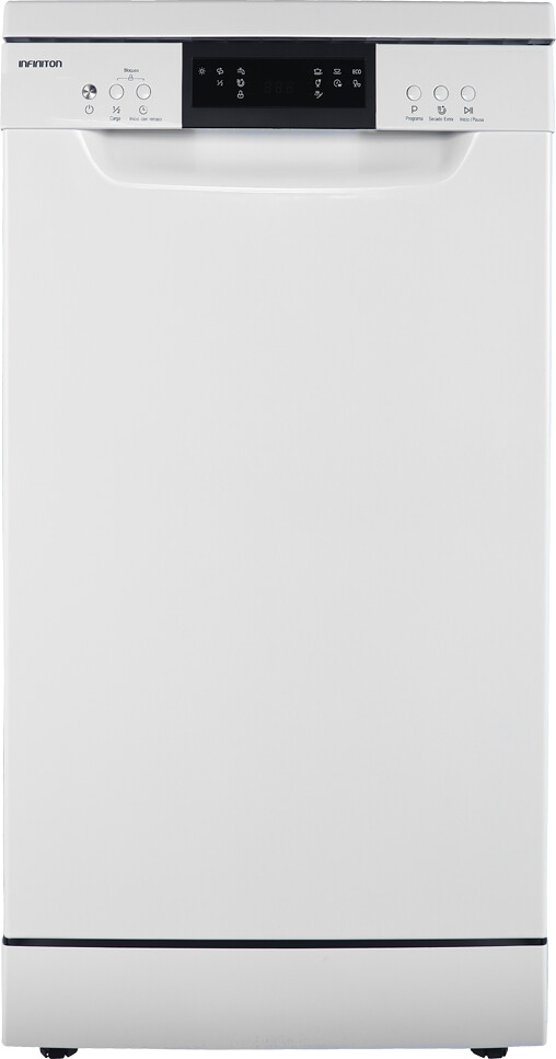 Lavavajillas - Infiniton DIW-A45B - Blanco, 45 cm, 10 servicios, 7  Programas, Clase E