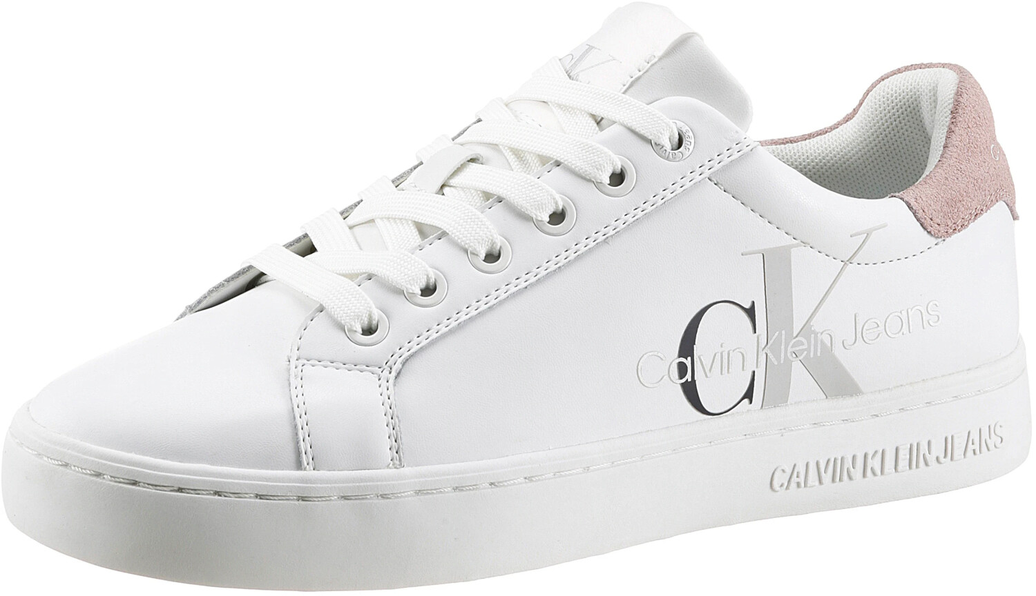 Calvin Klein Cupsole Laceup Sneaker Logo B white