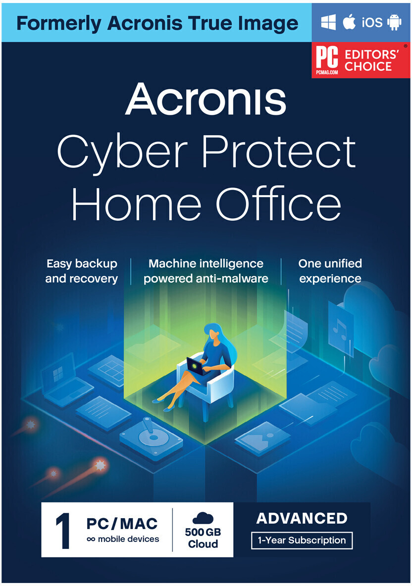 Acronis Cyber Protect Home Office Advanced (1 appareil) (1 an)