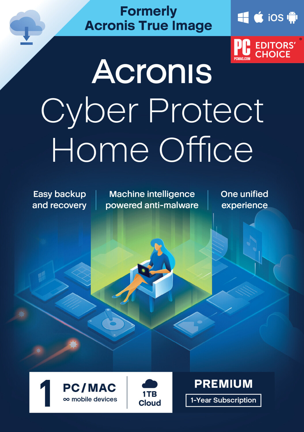 Acronis Cyber Protect Home Office Premium (1 appareil) (1 an)