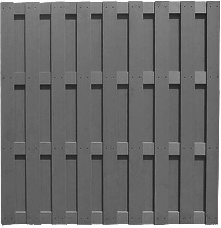 Belladoor WPC Lamellenzaun 180x180cm hellgrau ab 119,00