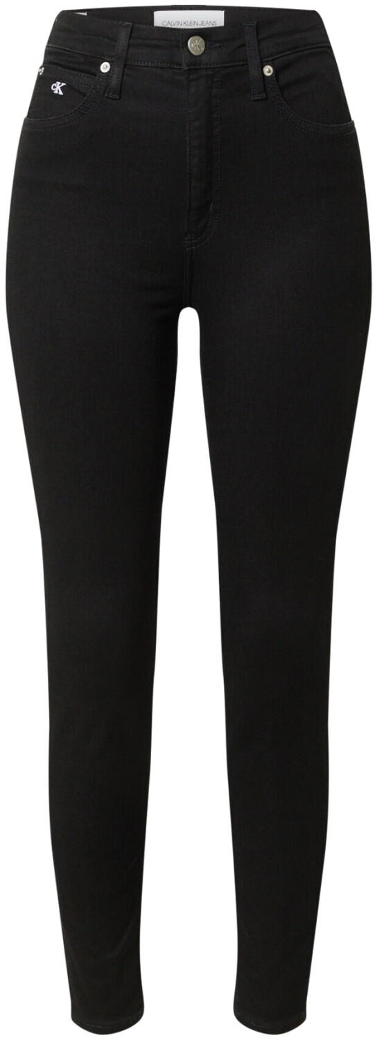 Calvin Klein High Rise Super Skinny Ankle Jeans denim black