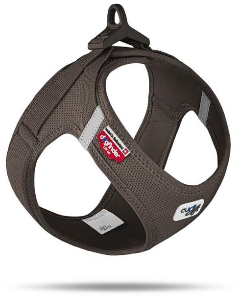 Curli Vest Harness Clasp Air-Mesh XS Brown