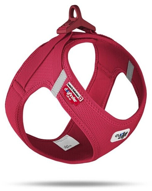 Curli Vest Harness Clasp Air-Mesh XL Red