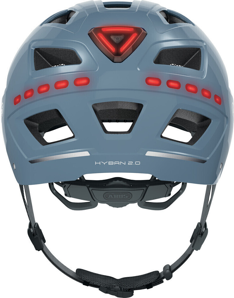 Photos - Bike Helmet ABUS Hyban 2.0 LED signal glacier 