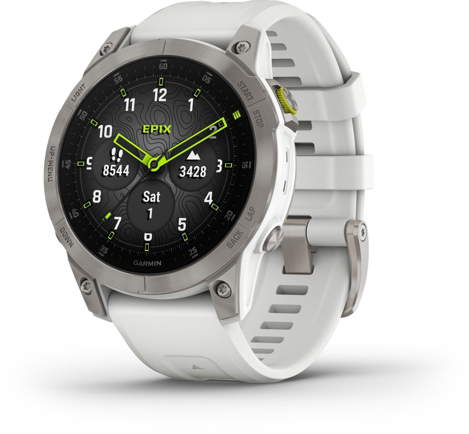 Garmin Epix™ Gen 2 saphir titane bracelet blanc