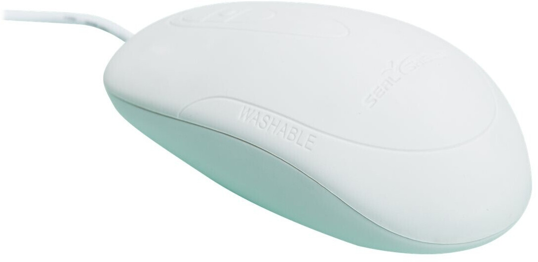 Seal Shield Silicone Optical Mouse White