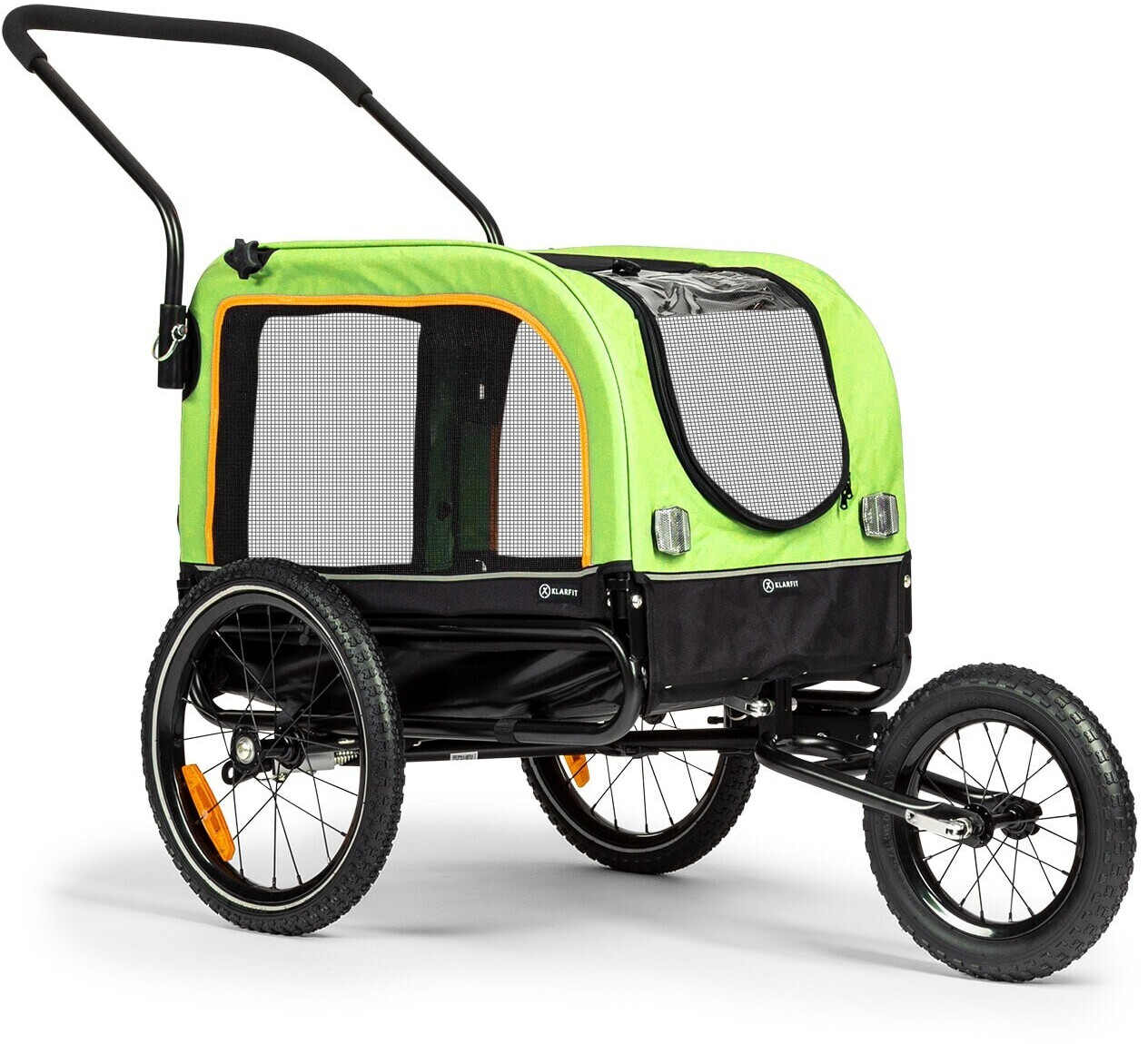 Klarfit Corgi 2-in-1 Dog Trailer & Buggy Green
