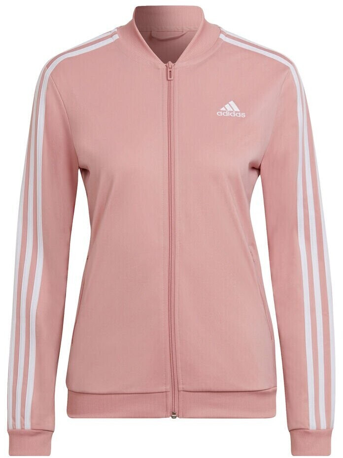 Adidas Essentials 3-Stripes Tracksuit Women legacy burgundy/white ab 49,99  € | Preisvergleich bei