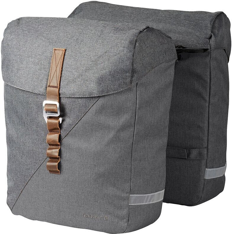Racktime HEDA 2.0 Carrier Double Bag with Snapit-Adapter 2x12L dust grey