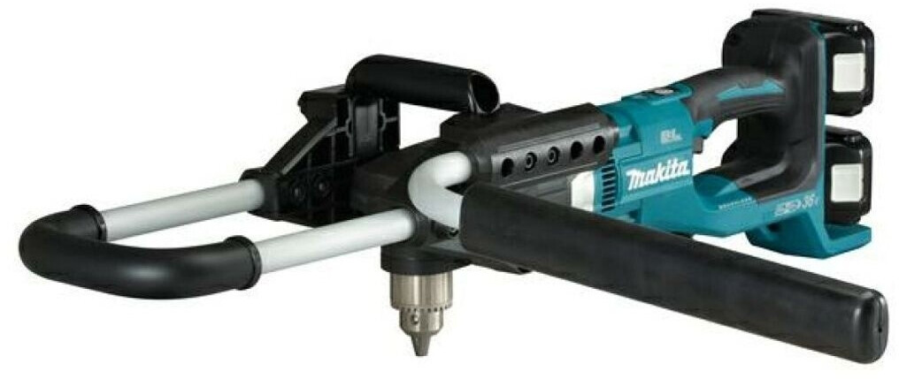 Makita Cordless earth drill 2x18 V DDG460ZX7 with double quick charger and 2 batteries