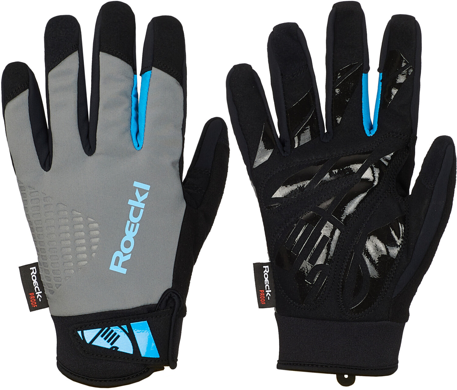 Photos - Cycling Gloves Roeckl Roen Gloves black grey 