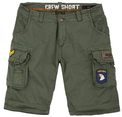 Alpha Industries Crew Short Patch dark olive ab 59 49 Preisvergleich bei idealo