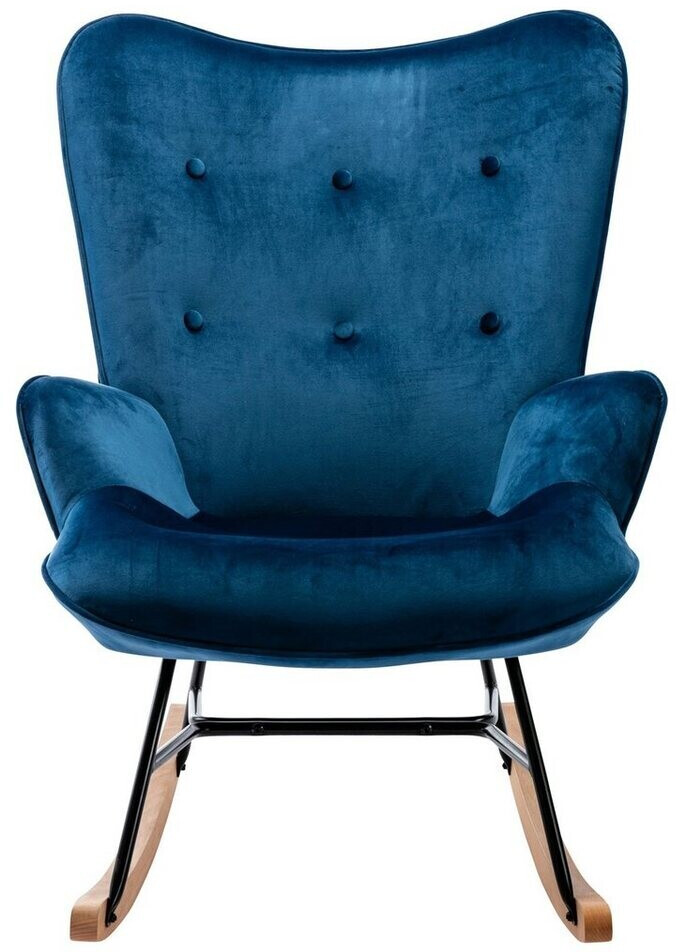 CLP Rocking chair Sanka velvet (3141) blue
