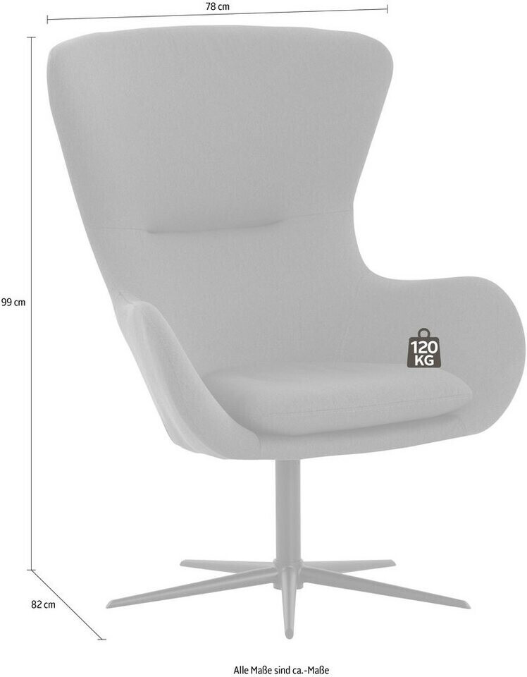 € | 509,99 schwarz bei SalesFever Sessel Preisvergleich mit ab Drehfunktion