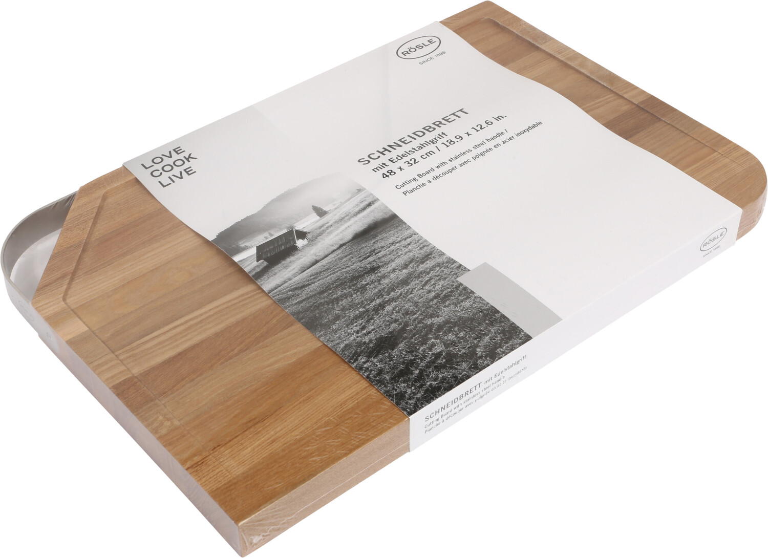 Rösle Elm wood board bei with | 64,50 Preisvergleich cutting € handle ab