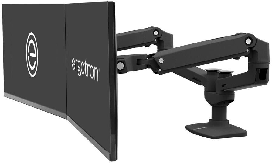 Ergotron LX-Montagearm für 2 Monitore nebeneinander schwarz (45-245-224) ab  323,81 €