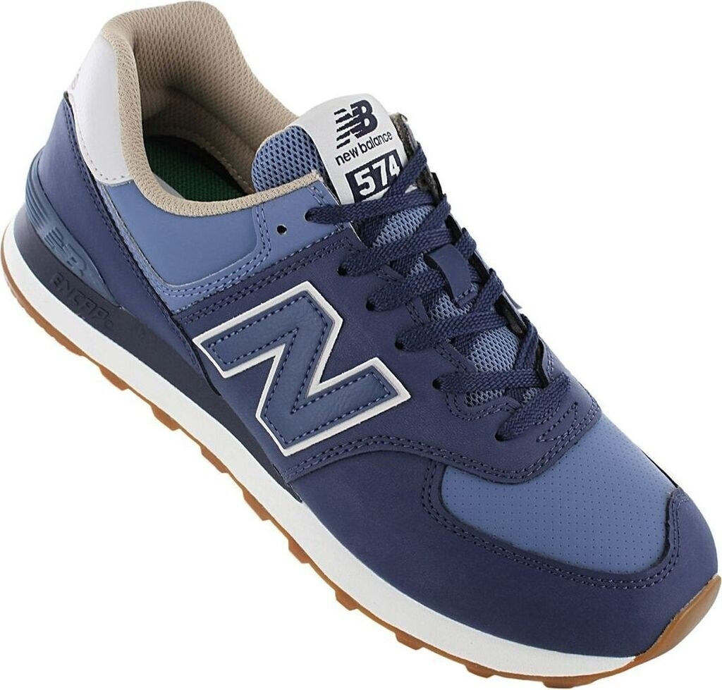 New balance blue clearance leather