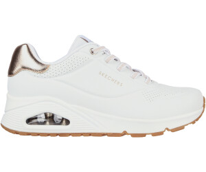 Skechers white hot sale rose gold