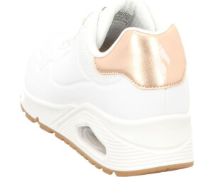 Skechers white hot sale and gold