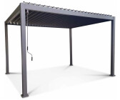 Pergola bioclimatique adossée manuelle aluminium Melbourne 4 x 3 m