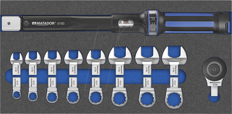 MATADOR Torque tool set 10-100 Nm 18 pcs. (8164 6176)