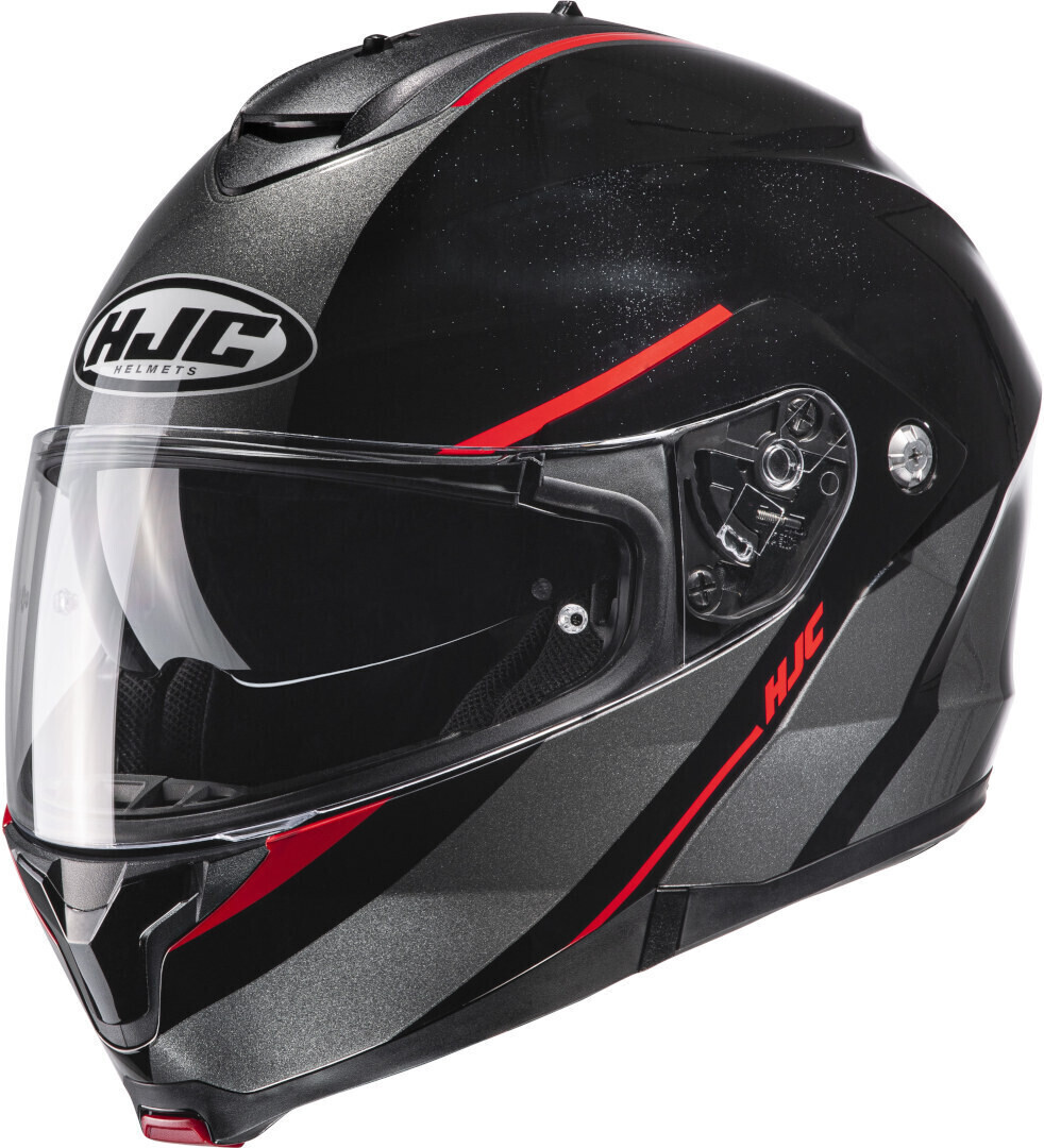 HJC C91 Tero noir/argent/rouge