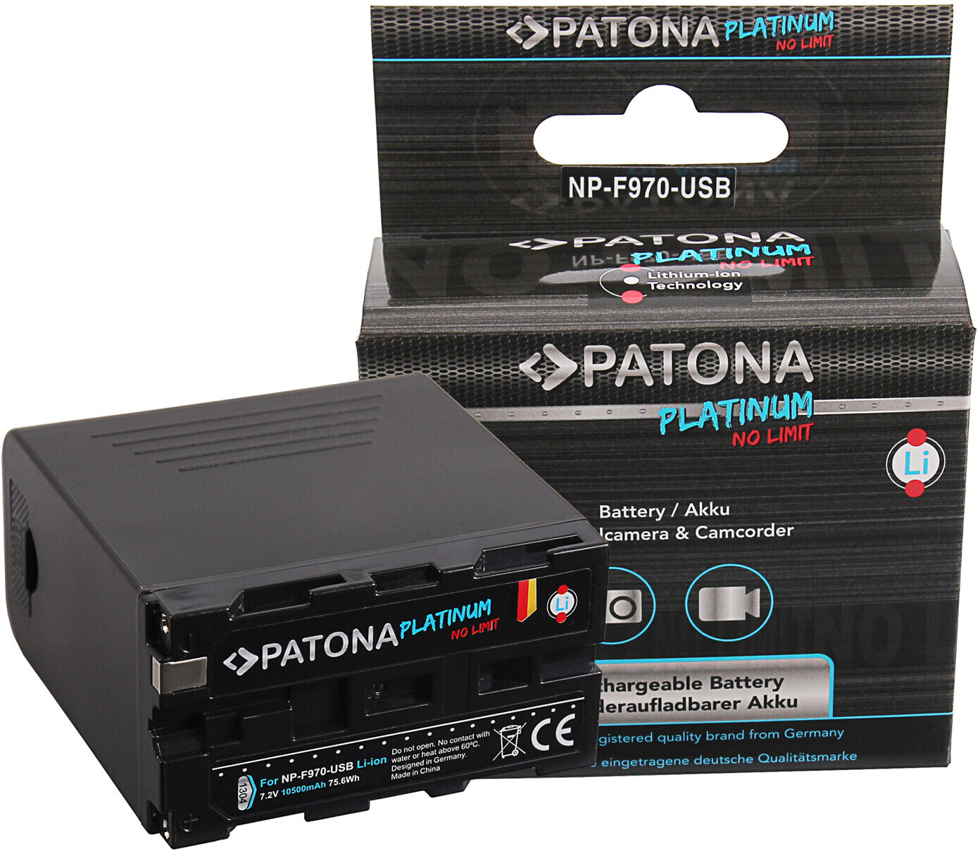 Patona Platinum Replacement Battery for Sony NP-F970 (10500mAh)