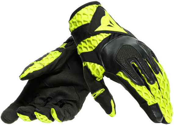 Photos - Motorcycle Gloves Dainese Air-Maze black/fluo yellow 